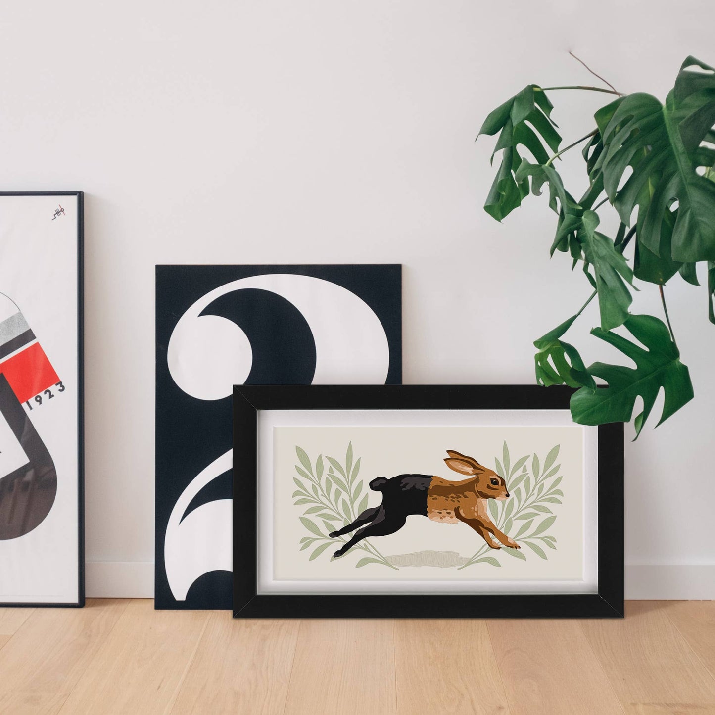 Running Hare | Modern Paint By Numbers Kit