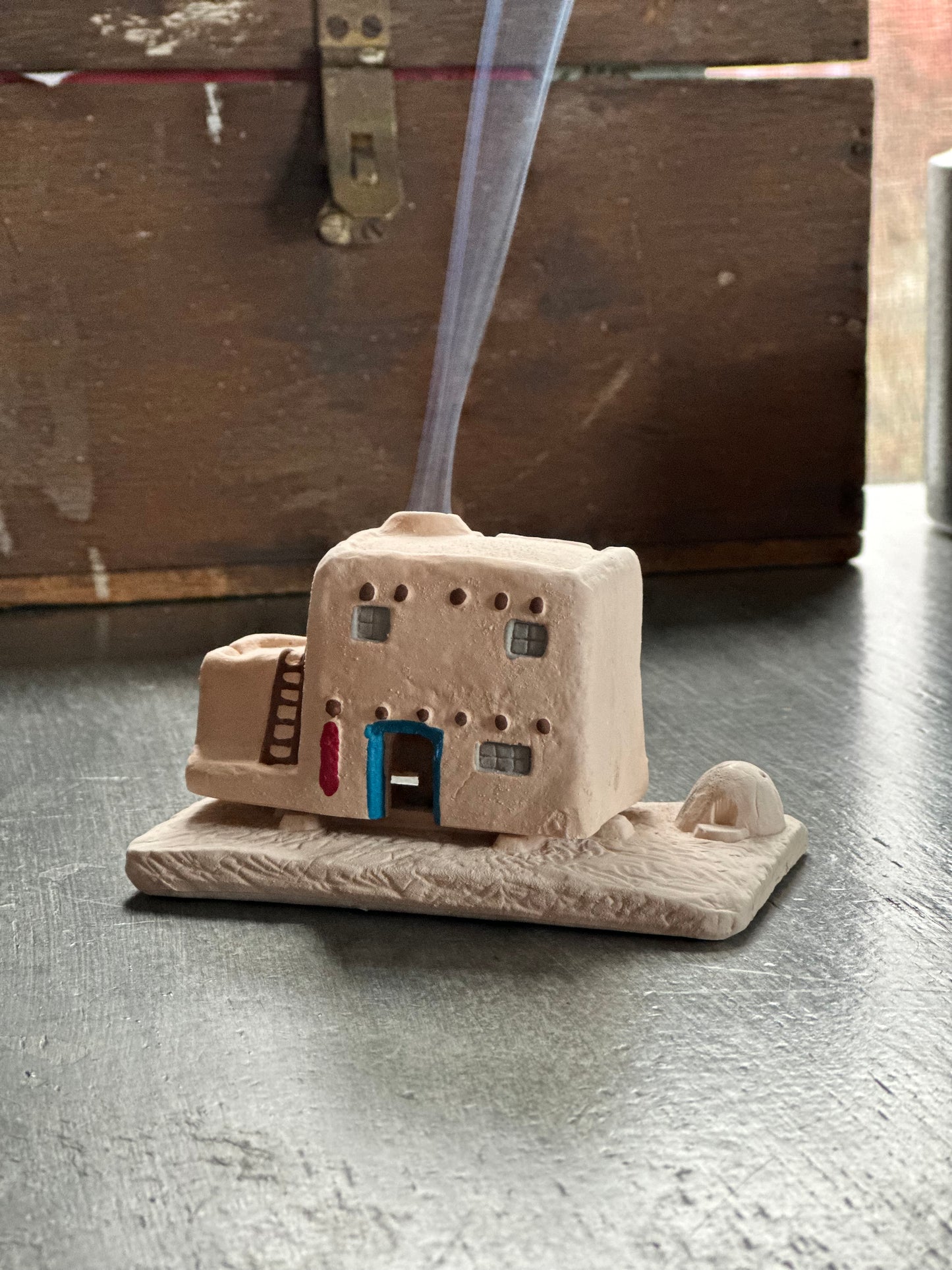 Casa incense burner with piñon incense