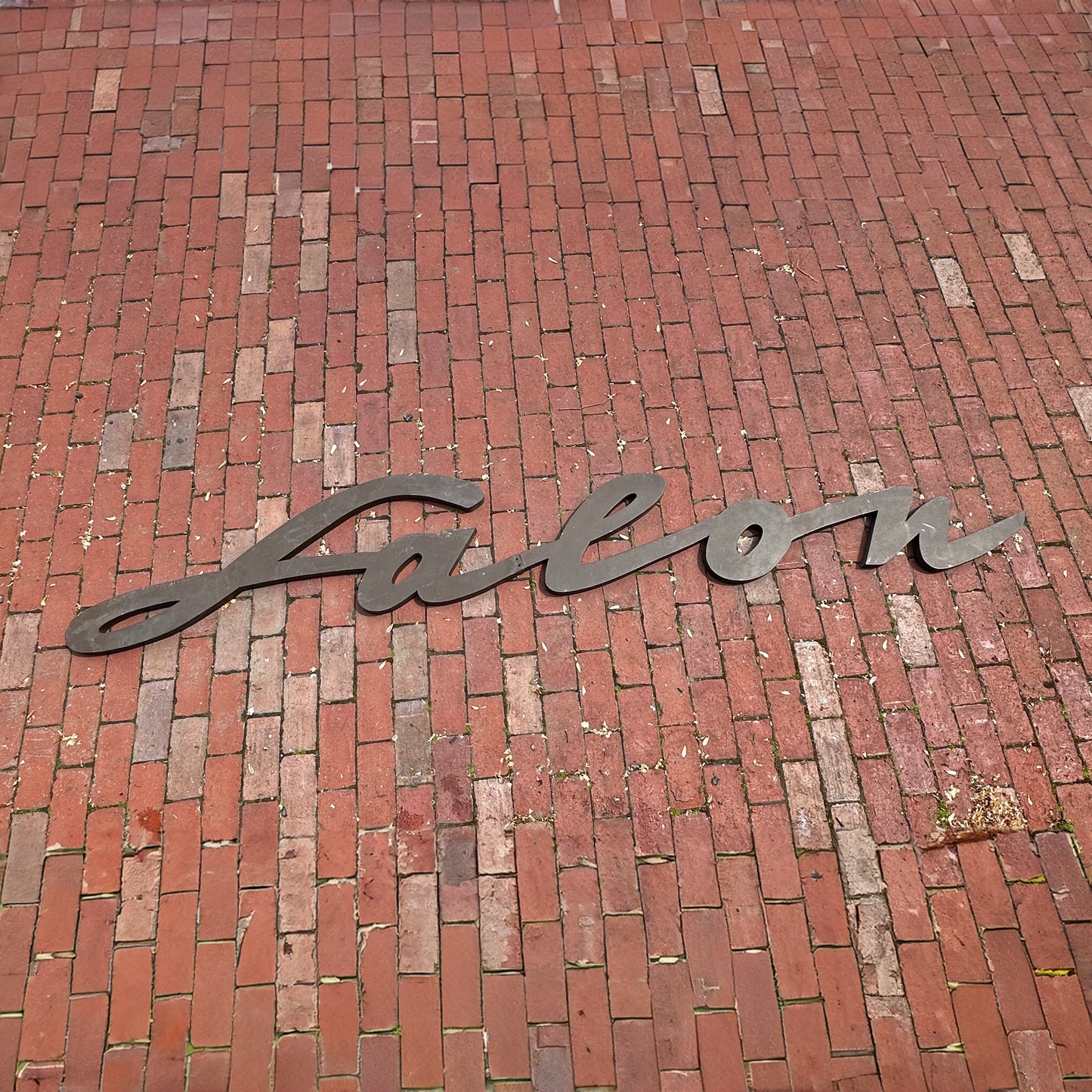 Vintage Metal “Salon” Sign