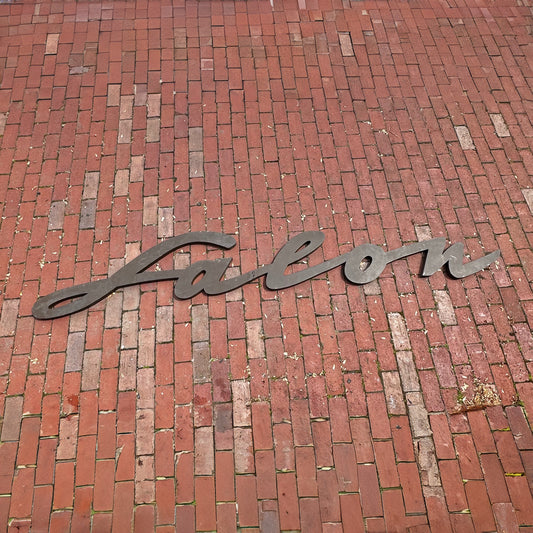 Vintage Metal “Salon” Sign