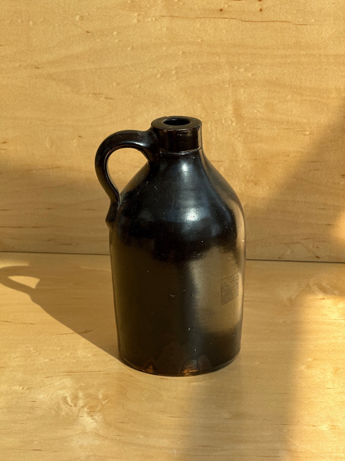 Black stoneware jug