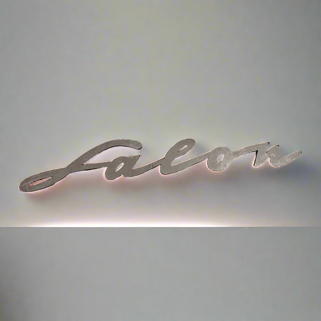 Vintage Metal “Salon” Sign