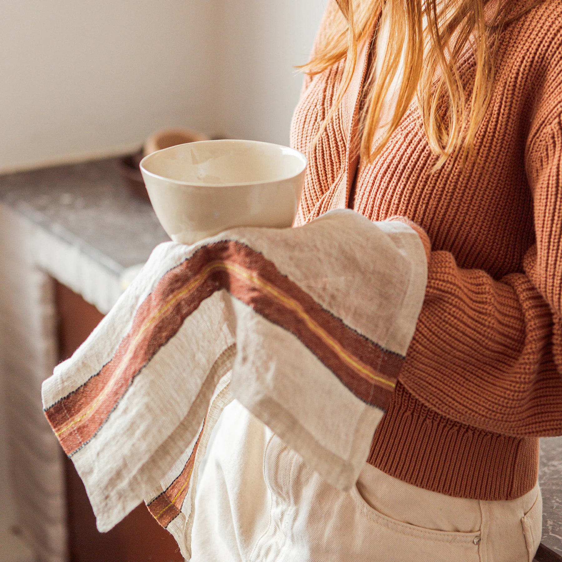 Banks Belgian linen napkin by Libeco