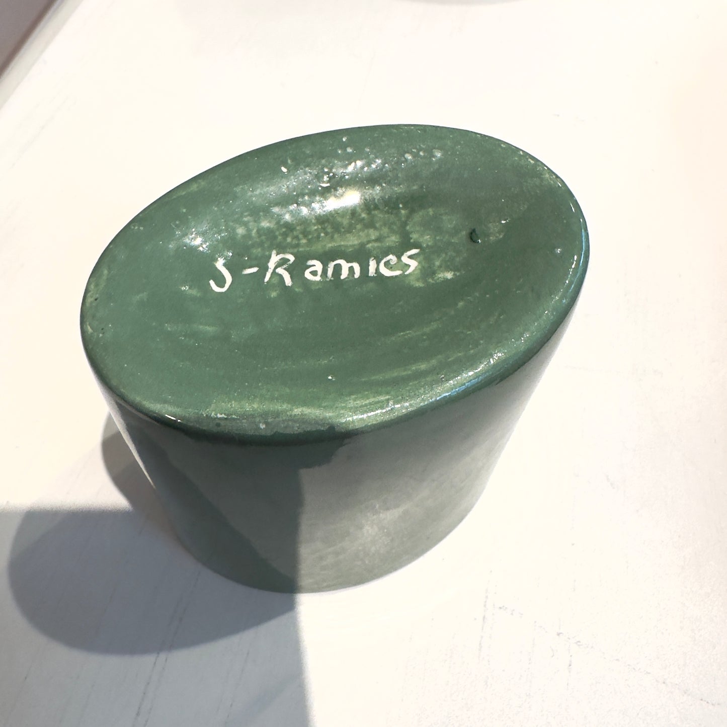 Green Cup with Lettering