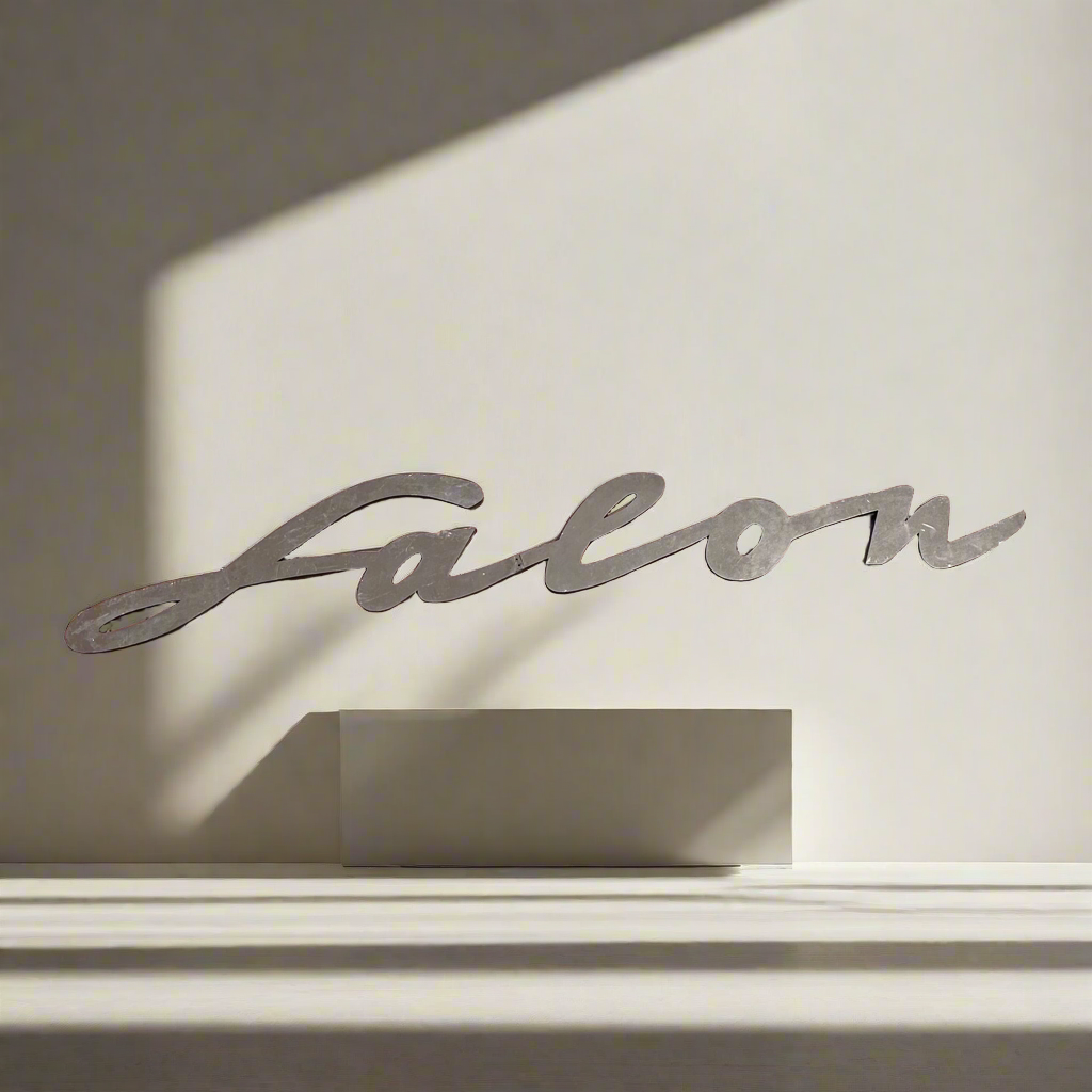 Vintage Metal “Salon” Sign