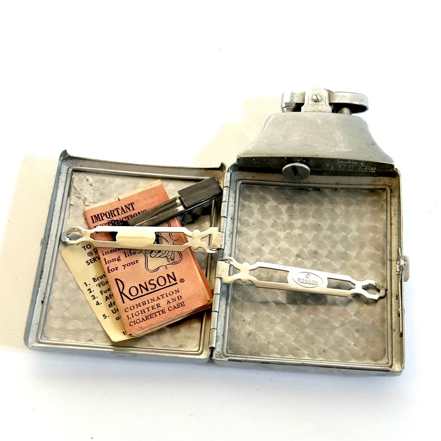 Chrome lighter and case