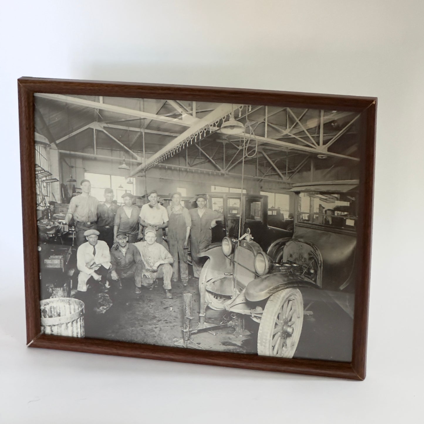 Vintage Photo - Garage with Model A and mechanics