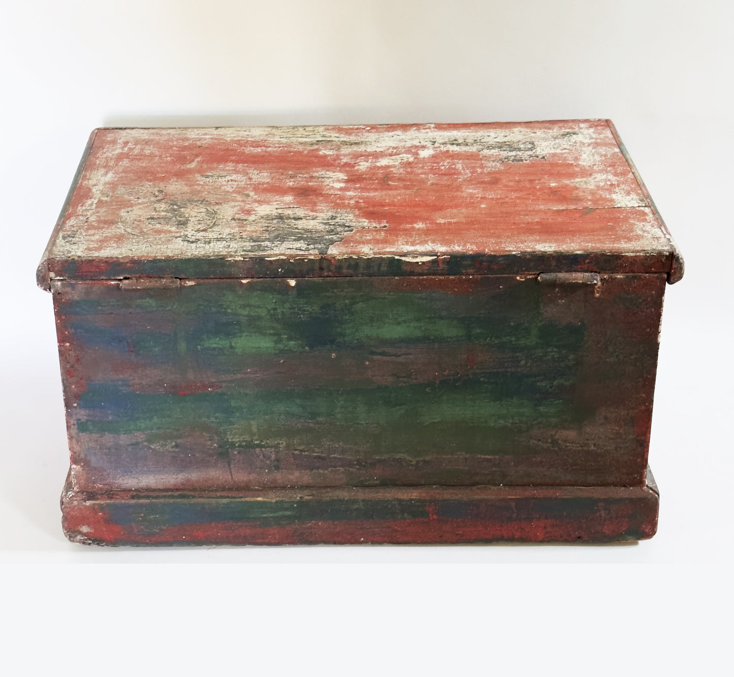 Trunk with Red Paint