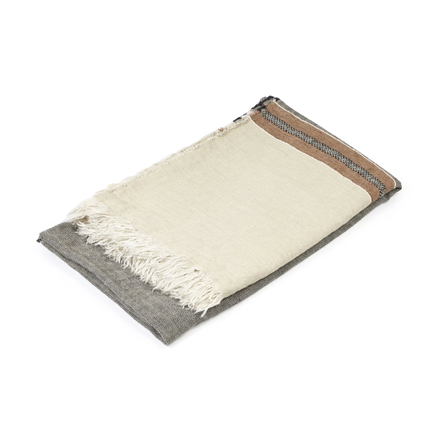 Libeco Belgian Towel Fouta Beeswax Stripe