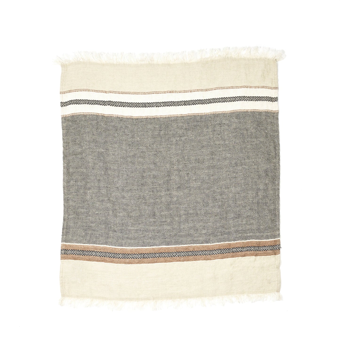 Libeco Belgian Towel Fouta Beeswax Stripe