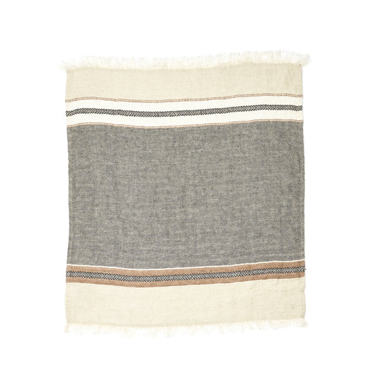 Libeco Belgian Towel Fouta Beeswax Stripe