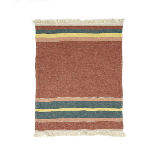 Libeco Belgian Linen Towel Fouta Old Rose