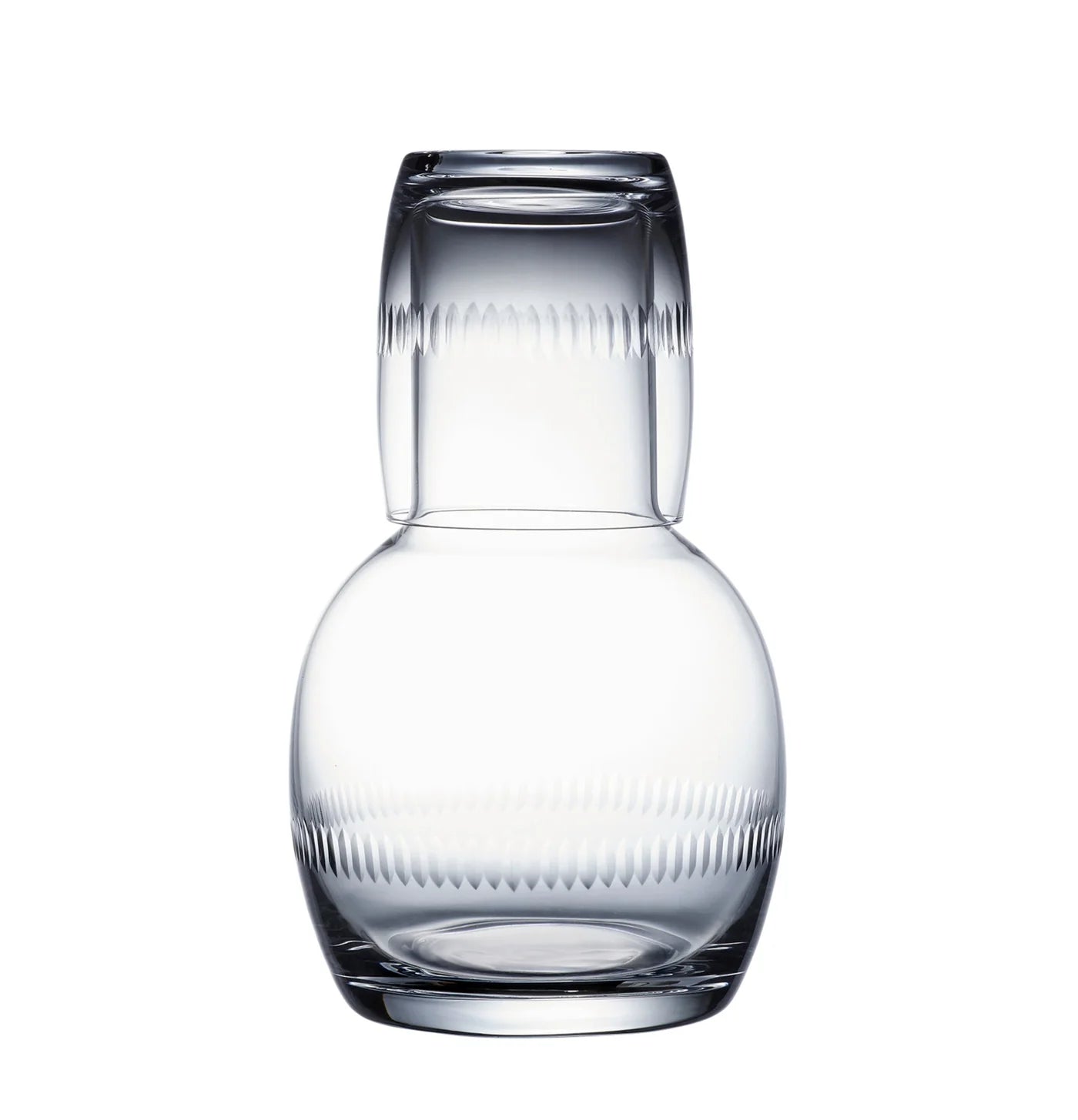 Crystal Carafe Set with Spears Design