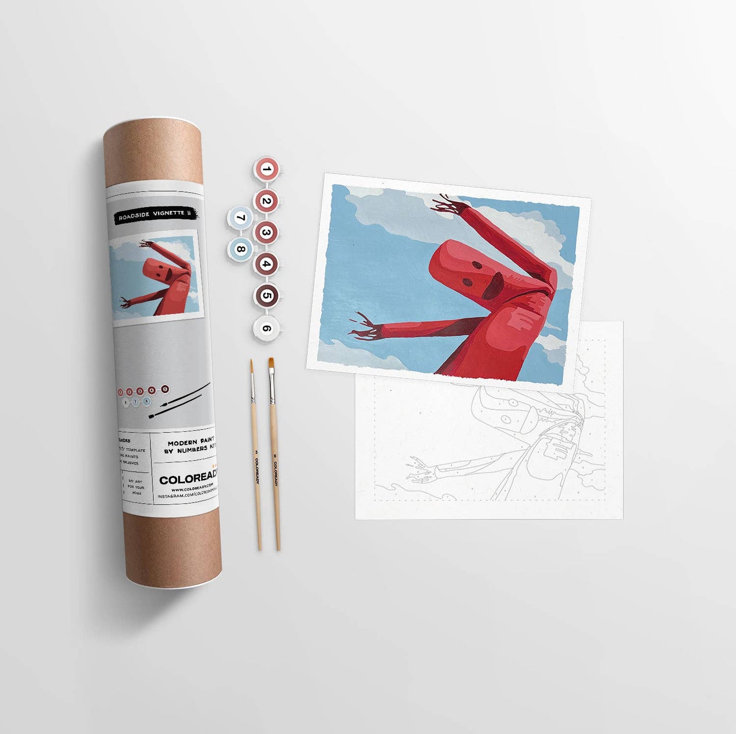Roadside Vignette II | Modern Paint By Numbers Kit