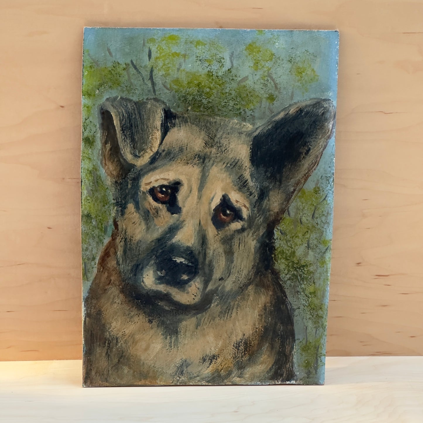 Painting of Flop Eared Dog