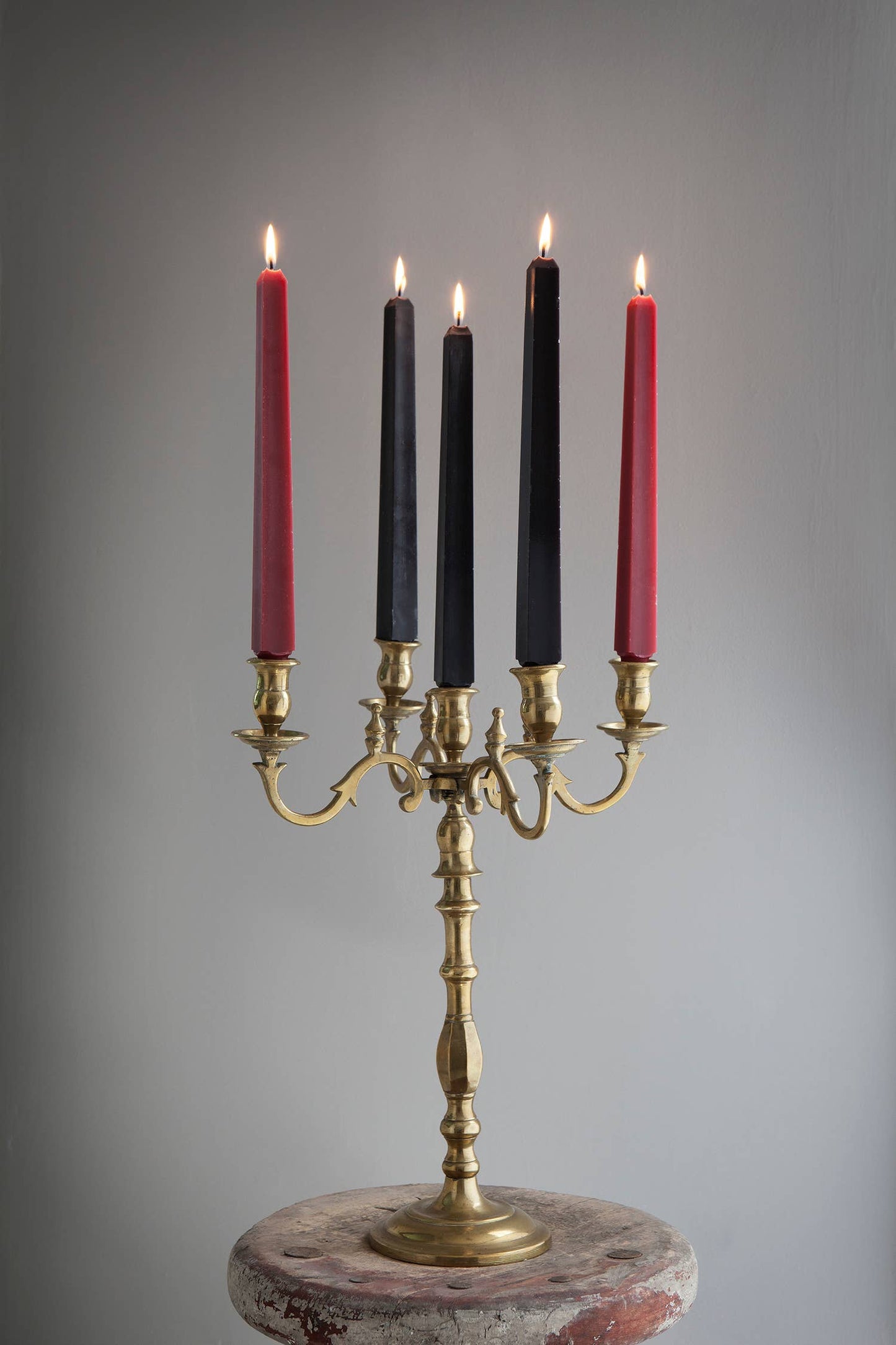 Greentree Home Candle - 12" Square Taper Candles: Black