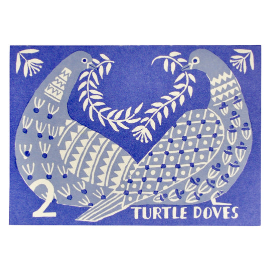 Pack of 10 Cards Two Turtle Doves