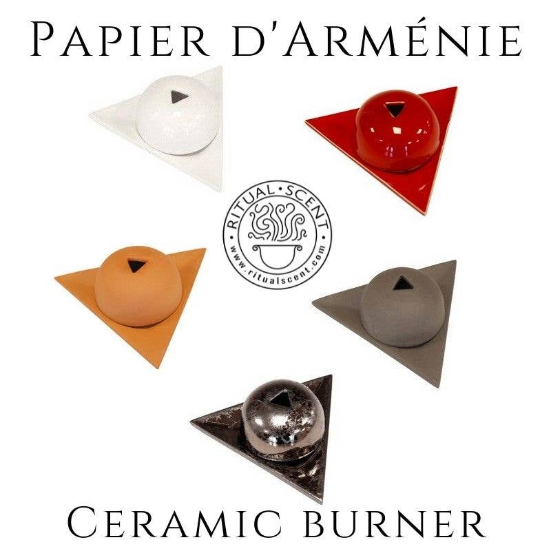 Papier D'Armenie Gray Ceramic incense burner