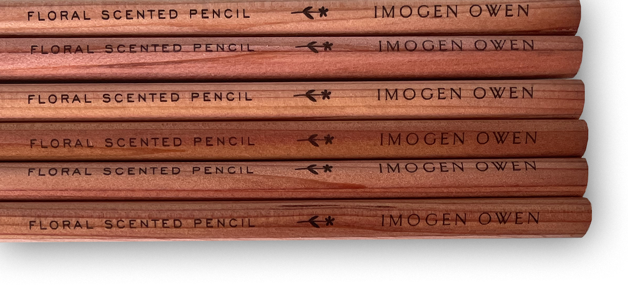 ROSE SCENTED PENCILS: Pink by Imogen Owen