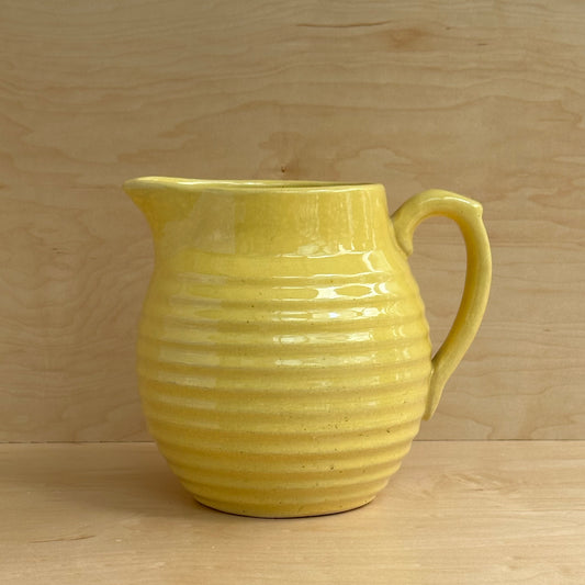 Vintage Butter Yellow Pitcher