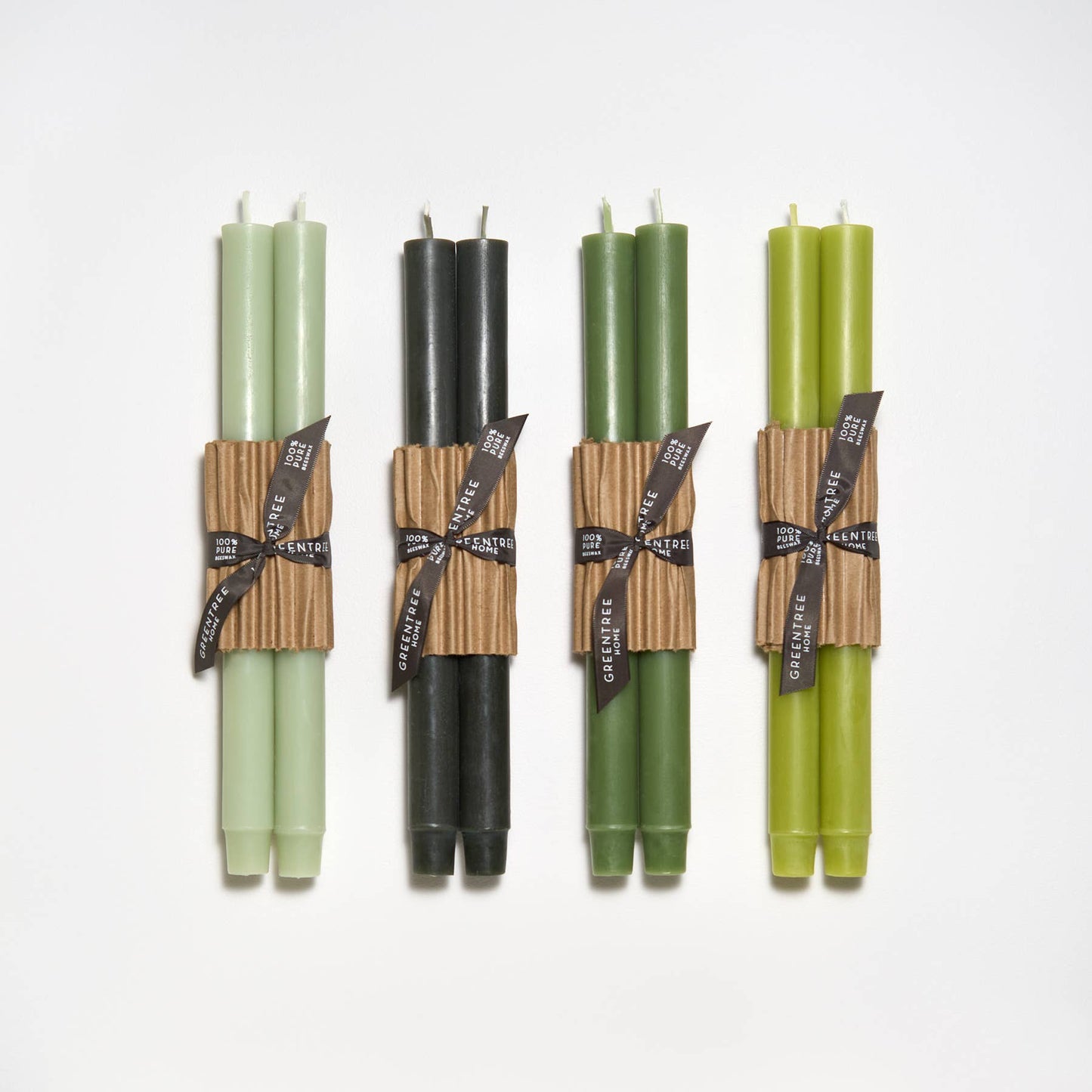 Greentree Home Candle - 12" Church Taper Candles: Celadon