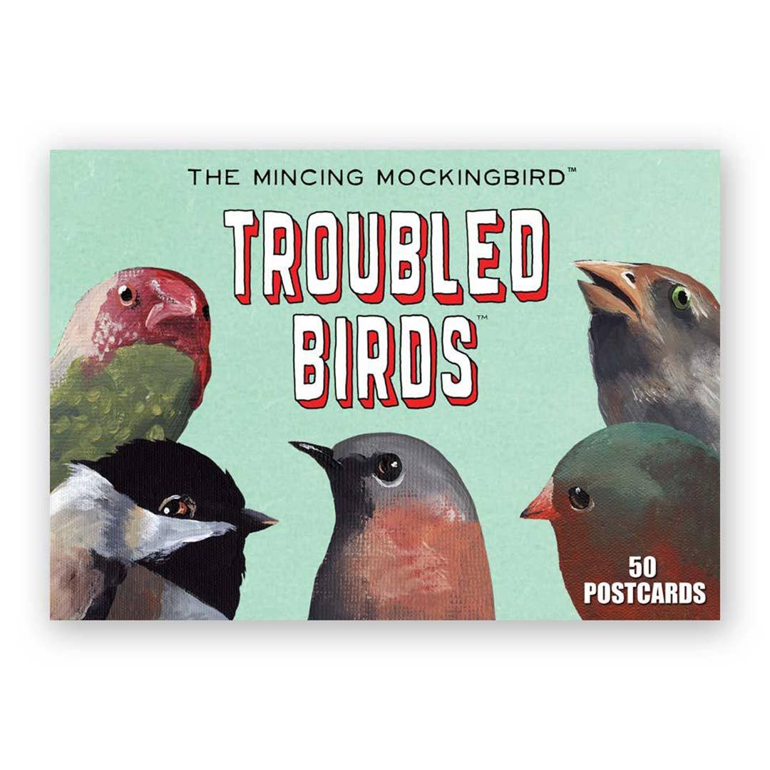 The Mincing Mockingbird - Troubled Birds Postcards - Box Set of 50