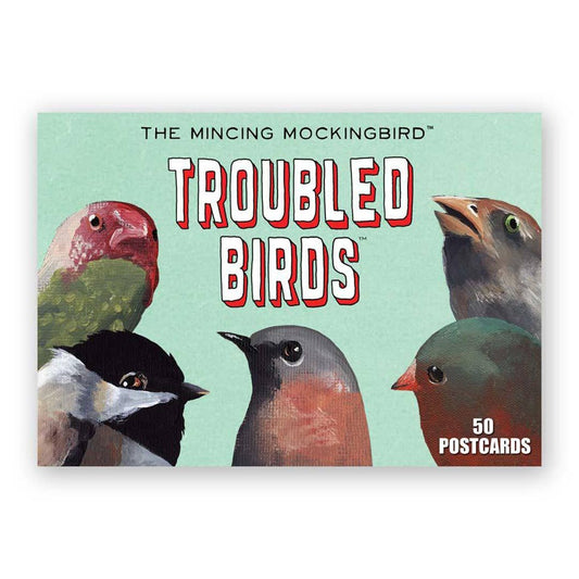 The Mincing Mockingbird - Troubled Birds Postcards - Box Set of 50
