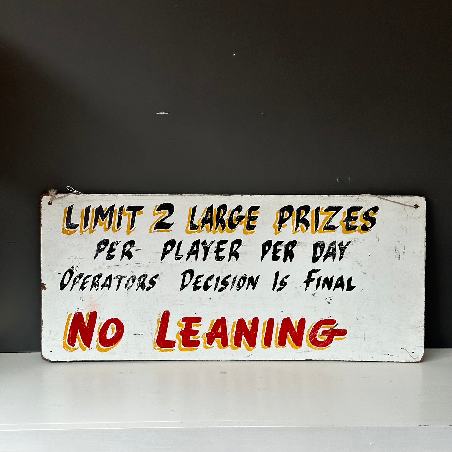 Limit 2 Carnival sign