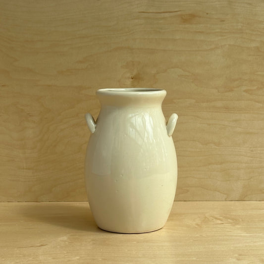 Vintage White Ceramic Urn