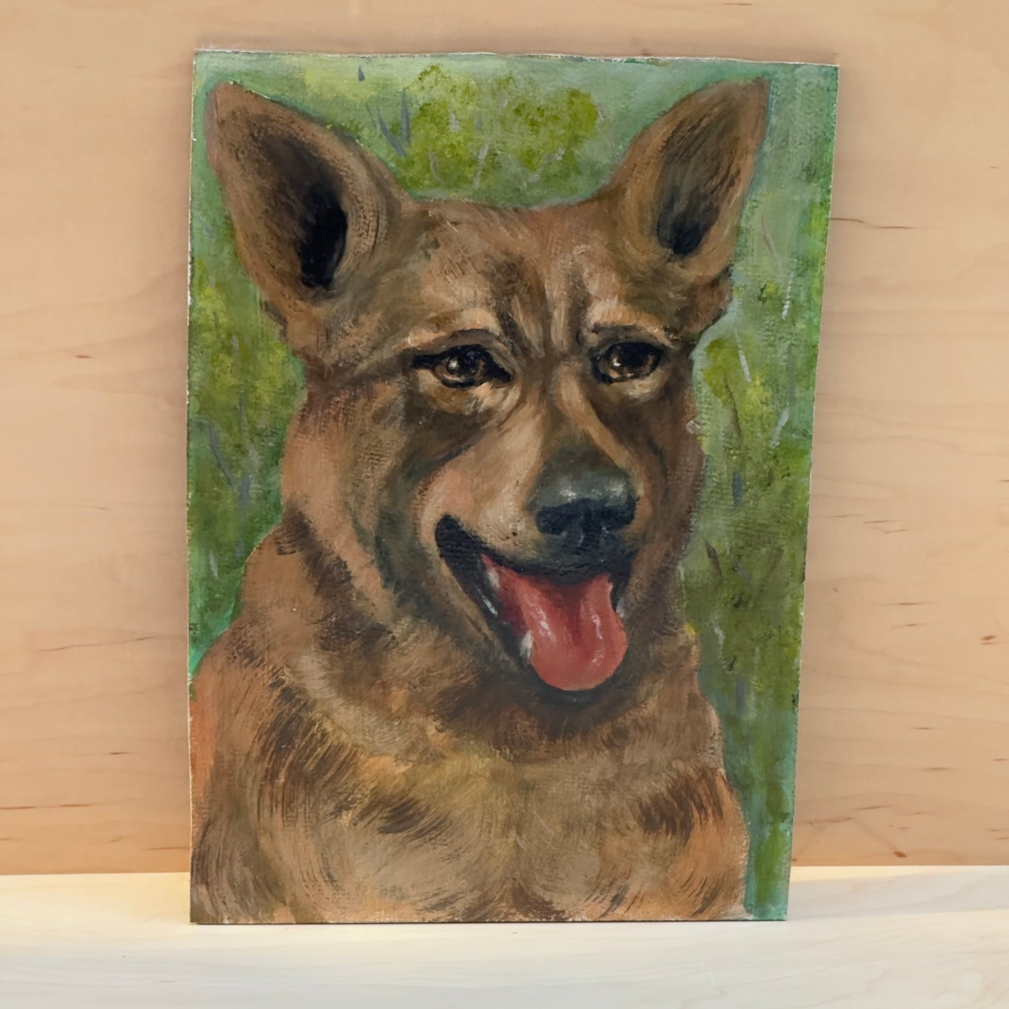 Painting of Shepard Dog