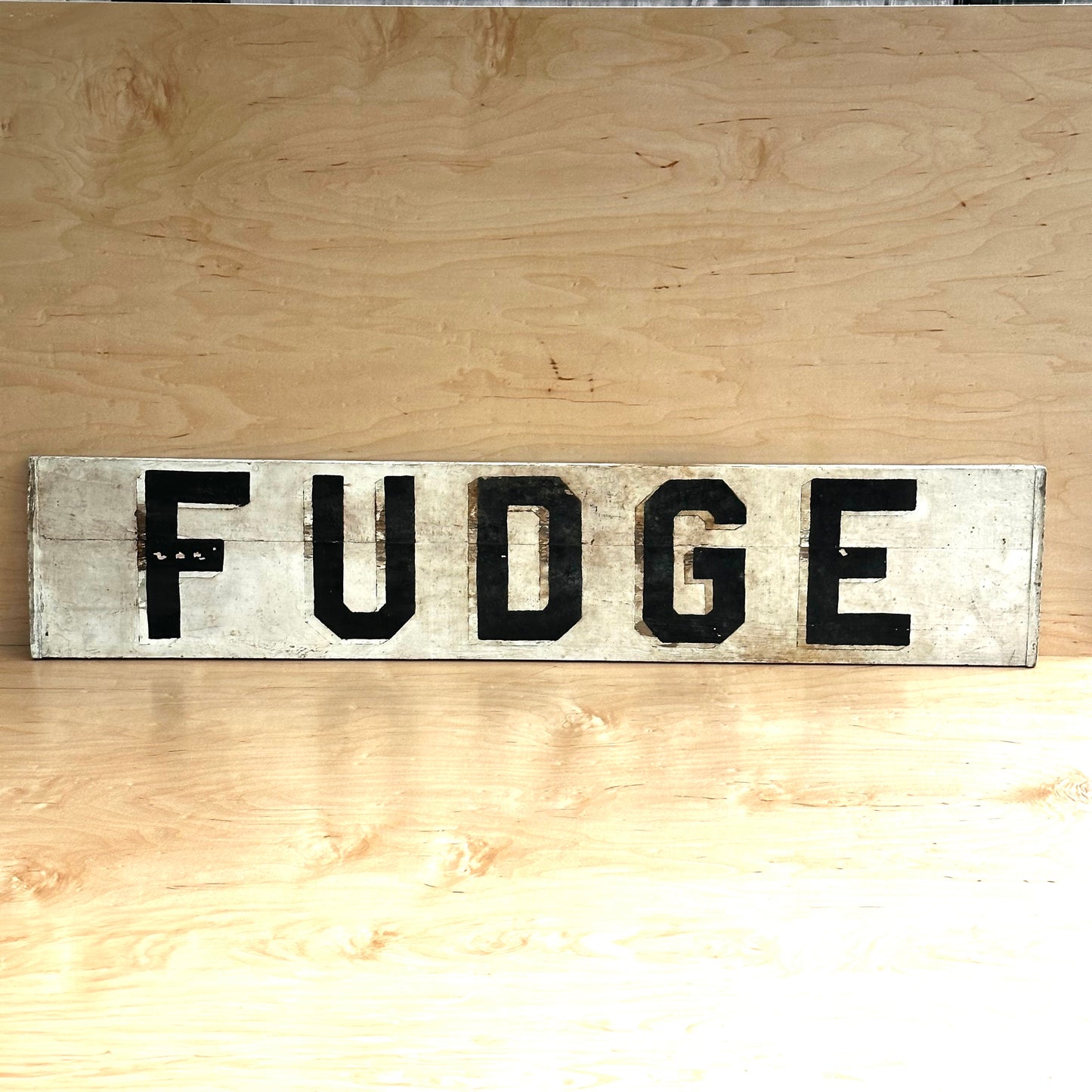 Vintage Sign -FUDGE