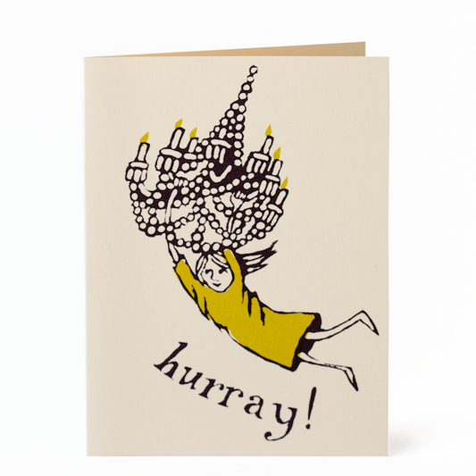 Card - Hurray (Chandelier Girl)