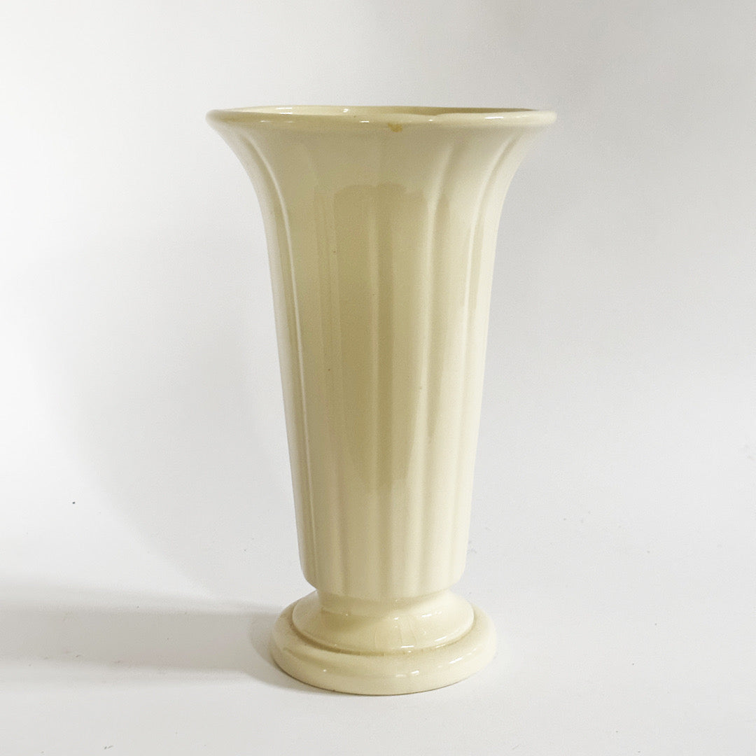 Tall Ivory Ceramic Vase