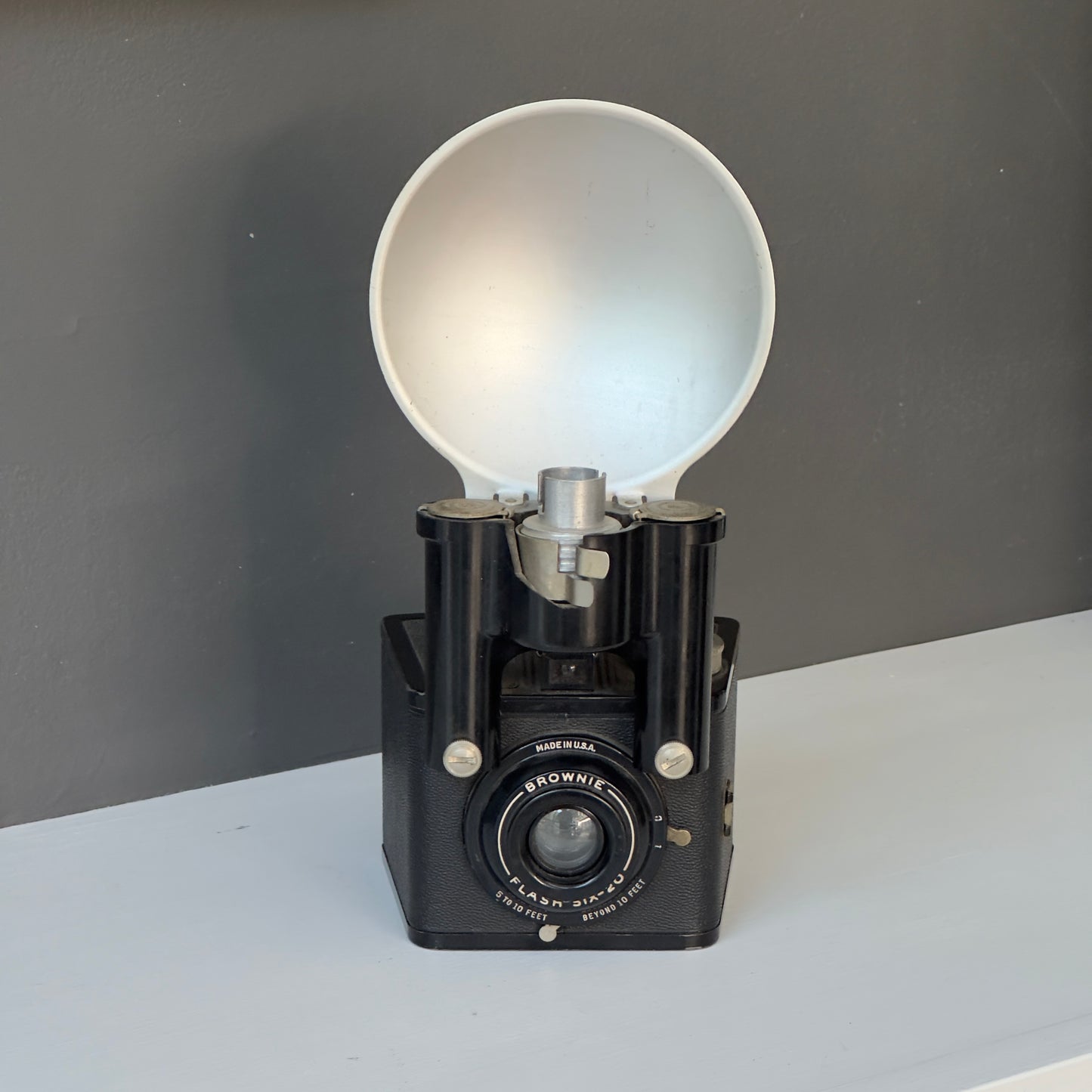 Vintage Art Deco Brownie Camera with Flash