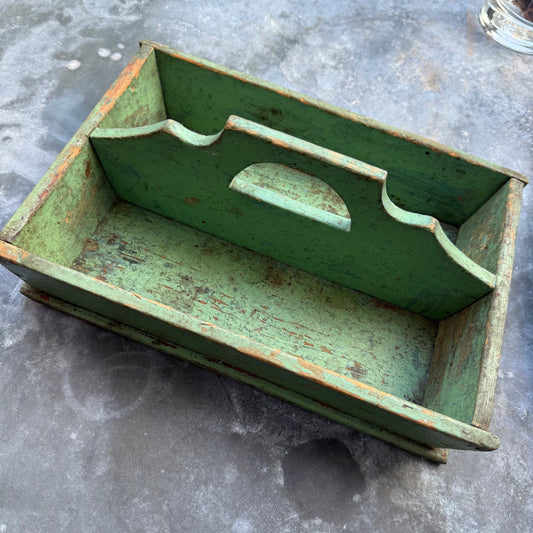 Rough Green cutlery tray