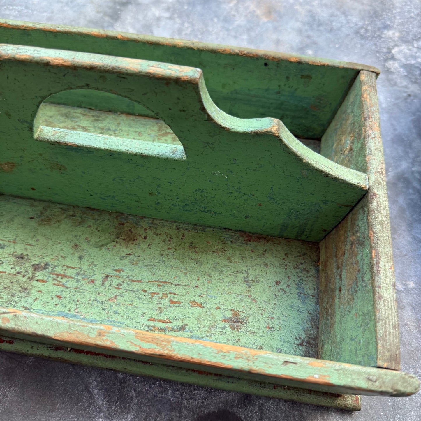 Rough Green cutlery tray