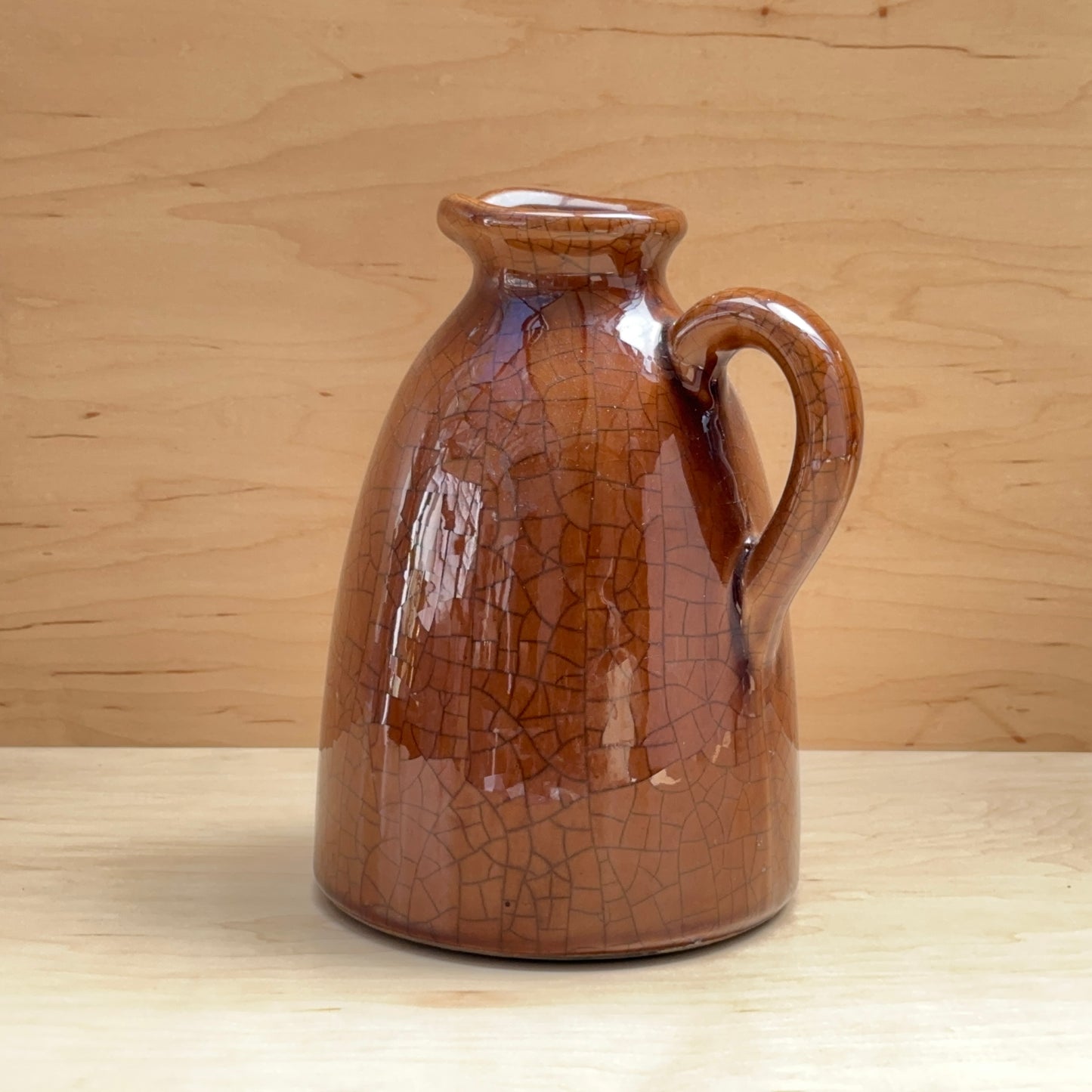 Brown Crackle Glaze Jug