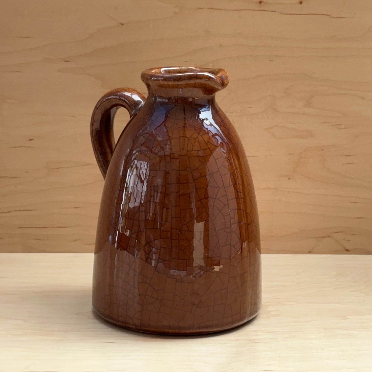 Brown Crackle Glaze Jug