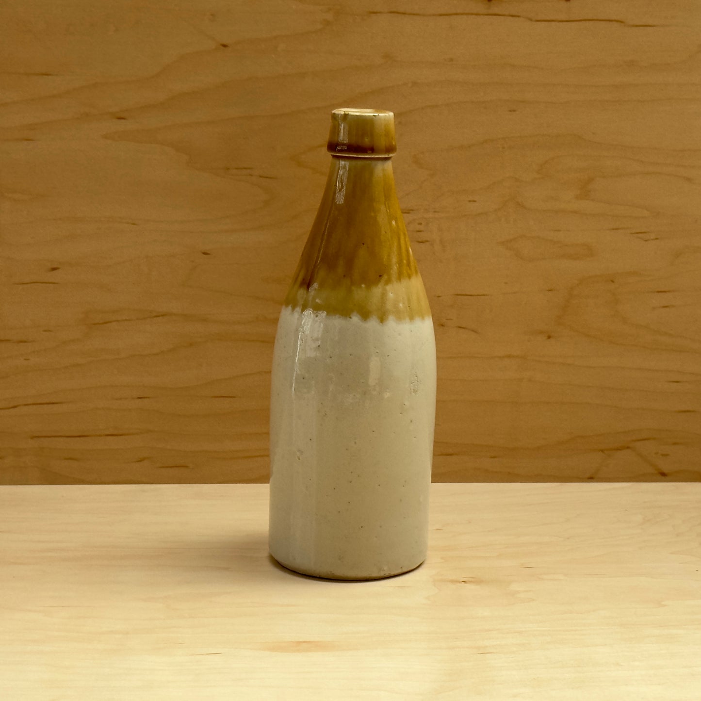 Cream and Brown Vase