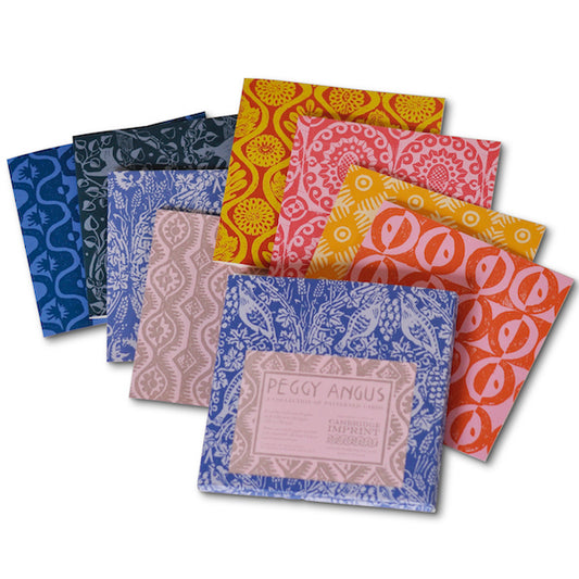 A Set of Eight Patterned Cards by Peggy Angus