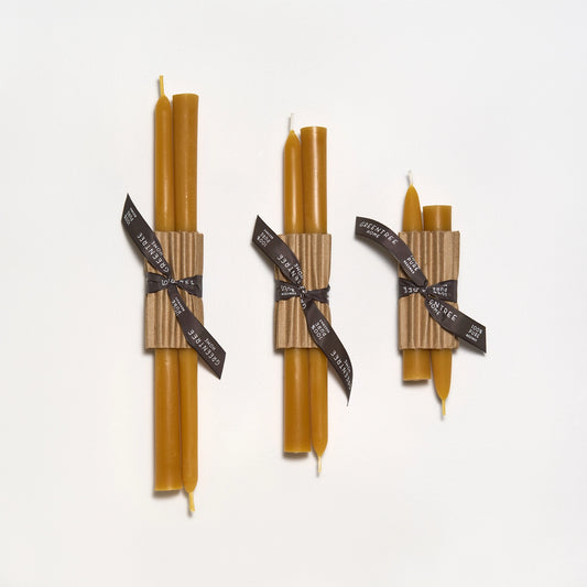 Beeswax tapers 12"