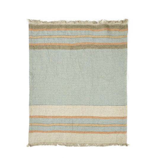 Libeco Belgian Linen Towel Fouta Multi-Stripe