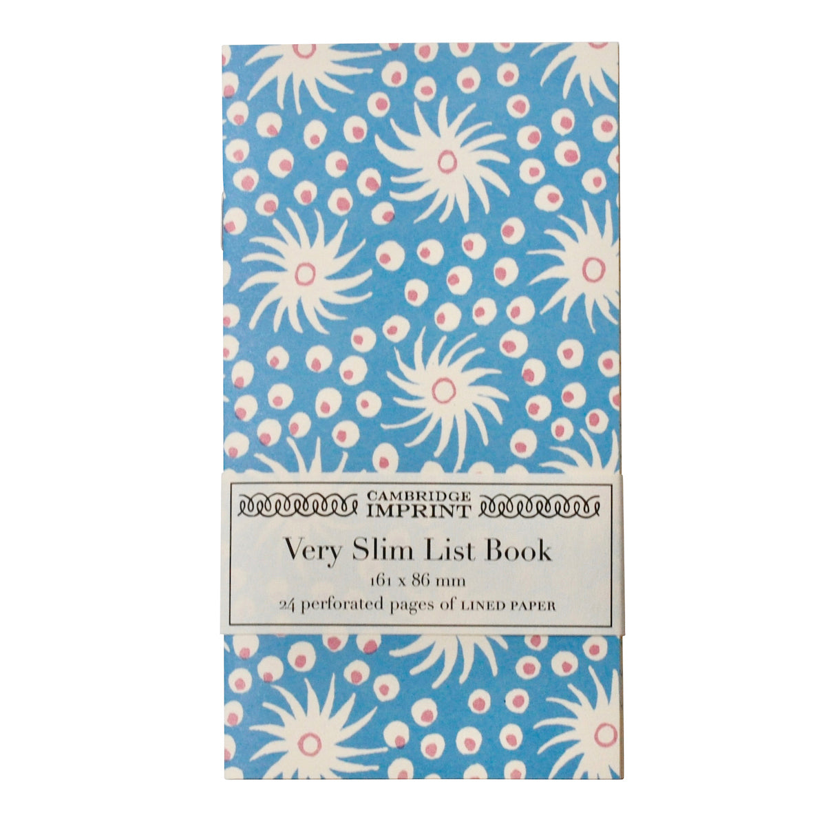 Very Slim List Book Milky Way Blue and Pink