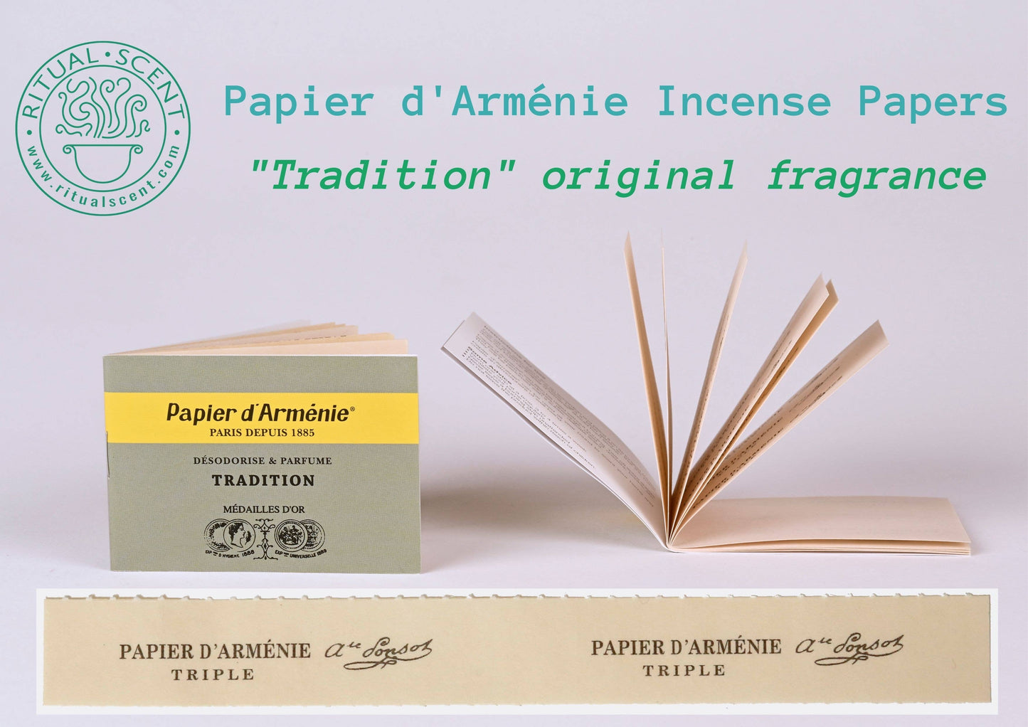 Papier d'Armenie "Tradition" French Incense Paper Booklet