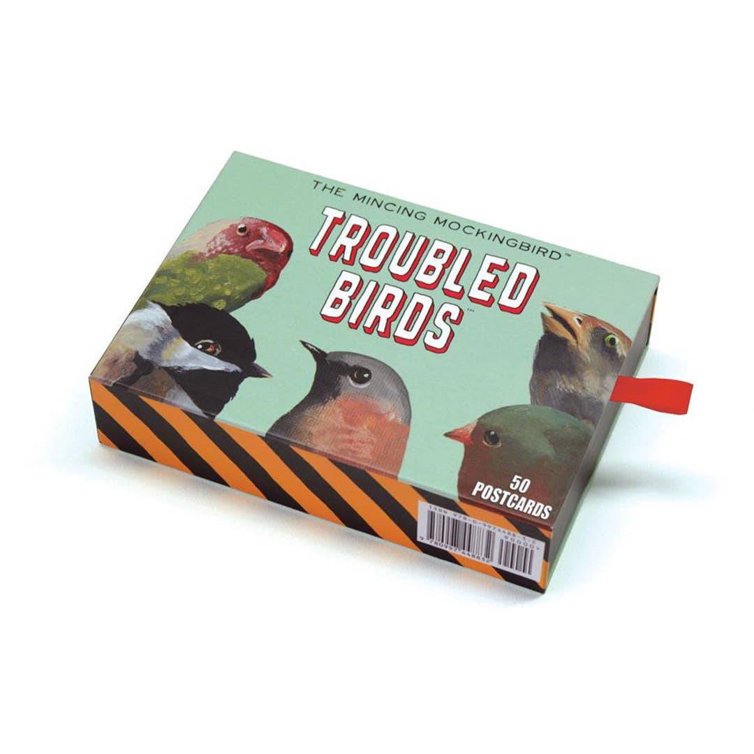 The Mincing Mockingbird - Troubled Birds Postcards - Box Set of 50
