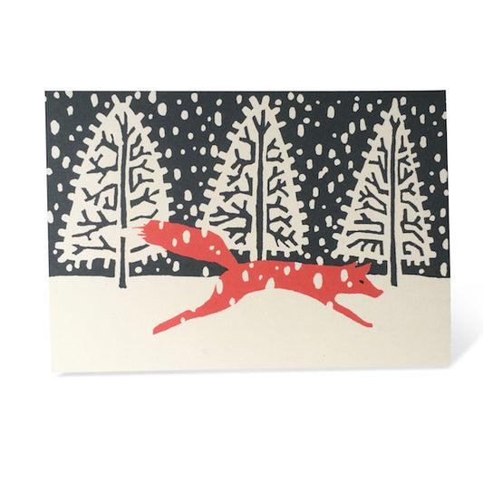 Blank Card - Fox in Winter