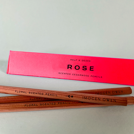 ROSE SCENTED PENCILS: Pink by Imogen Owen