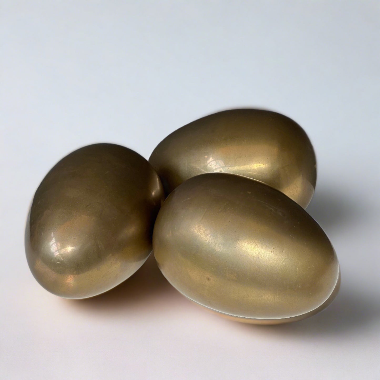 3 Brass Eggs