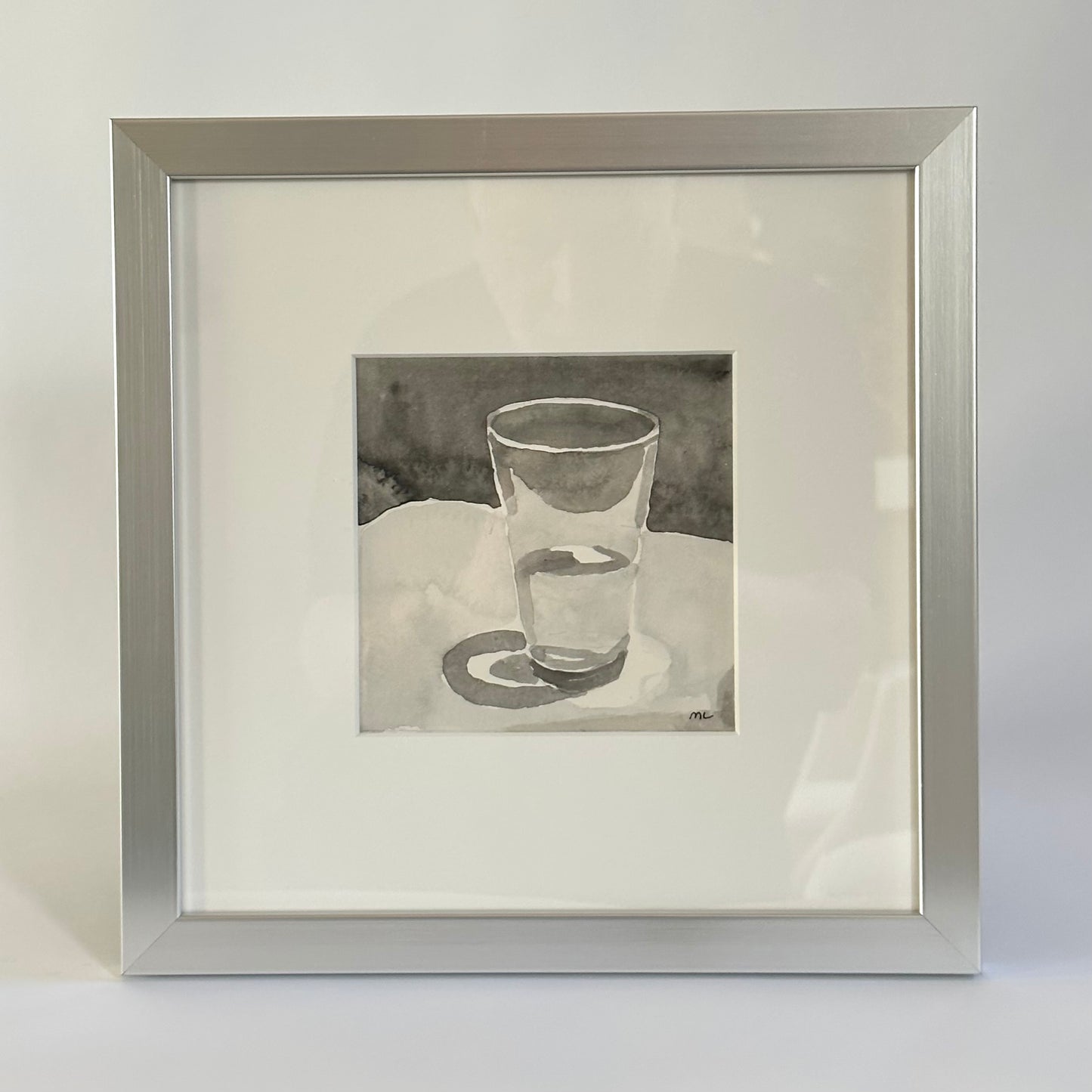 Water Glass, watercolor by Mary Lawler
