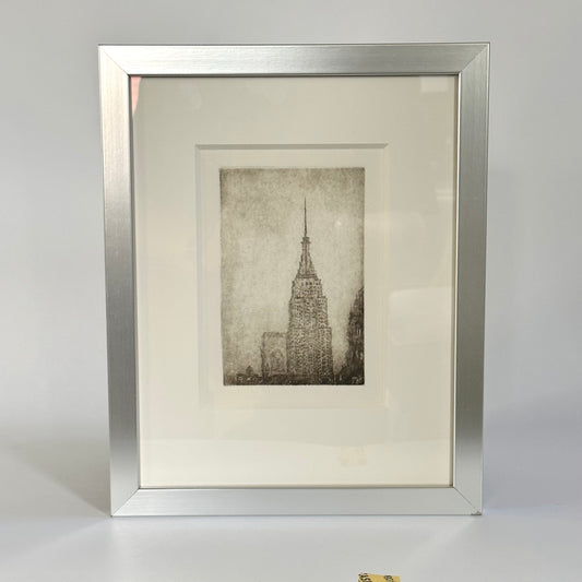 Empire State Building and NYC Skyline - Etching